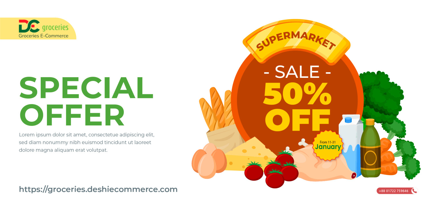 Groceries ecommerce promo